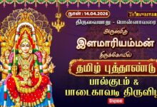 Photo of 🔴LIVE : திருவையாறு – பொன்னாவரை ஸ்ரீ இளமாரியம்மன் ஆலய தமிழ் புத்தாண்டு பால்குட பாடைகாவடி திருவிழா