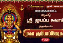 Photo of 🔴LIVE : மூலைக்கரைப்பட்டி ஸ்ரீ ஐயப்ப சுவாமி திருக்கோவில் மகா கும்பாபிஷேகம் | Maha Kumbabishekam