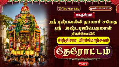 Photo of 🔴LIVE : காஞ்சிபுரம் ஸ்ரீ அஷ்டபுஜப்பெருமாள் திருக்கோயில் பிரமோற்சவம் தேரோட்டம் | Therottam
