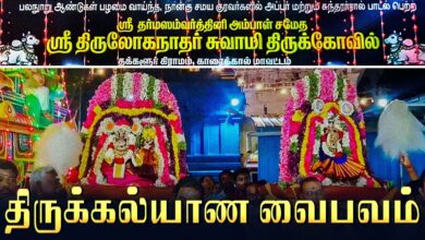 Photo of காரைக்கால் – தக்களூர் ஸ்ரீ திருலோகநாதர் ஆலய மகா கும்பாபிஷேக விழா திருக்கல்யாணம் | Thirukalyanam