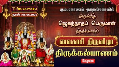 Photo of 🔴LIVE : கும்பகோணம் – நாதன்கோவில் ஸ்ரீ ஜெகந்நாதப் பெருமாள் ஆலய வைகாசி திருவிழா திருக்கல்யாணம்