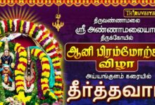 Photo of திருவண்ணாமலை ஸ்ரீ அண்ணாமலையார் ஆலய ஆனி பிரம்மோற்சவம் நாள்–10 அய்யங்குளம் கரையில் தீர்த்தவாரி