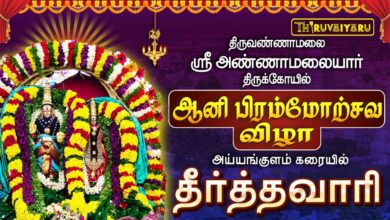 Photo of திருவண்ணாமலை ஸ்ரீ அண்ணாமலையார் ஆலய ஆனி பிரம்மோற்சவம் நாள்–10 அய்யங்குளம் கரையில் தீர்த்தவாரி