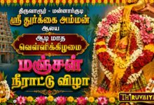 Photo of திருவாரூர் – மன்னார்குடி ஸ்ரீ துர்க்கை அம்மன் ஆலய ஆடி மாத வெள்ளிக்கிழமை மஞ்சள் நீராட்டு விழா