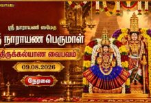 Photo of 🔴LIVE: Chennai Sri Narayana Perumal Thirukkalyanam | ஸ்ரீ நாராயண பெருமாள் திருக்கல்யாணம் 🙏🌺