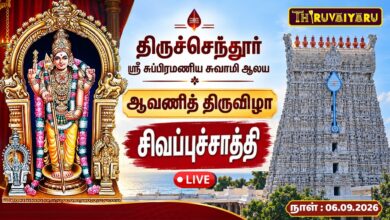 Photo of 🔴LIVE : திருச்செந்தூர் முருகன் ஆவணித் திருவிழா சிவப்புச்சாத்தி | Sivappu Saathi